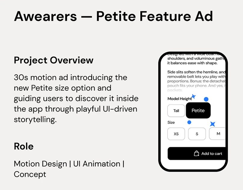 Awearers – Petite Feature Motion Ad